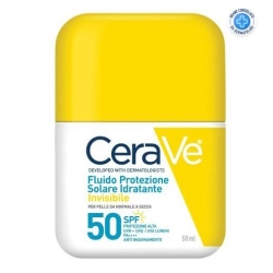 Cerave Crema Solare Viso 50 SPF Fluido Protezione Solare Idratante Invisibile 50 ml